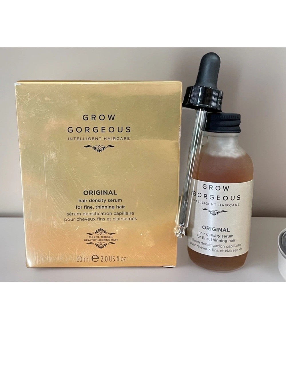 Grow Gorgeous Original Hair Density Serum 3 oz/ 90ml For Fine And Thinning Hair